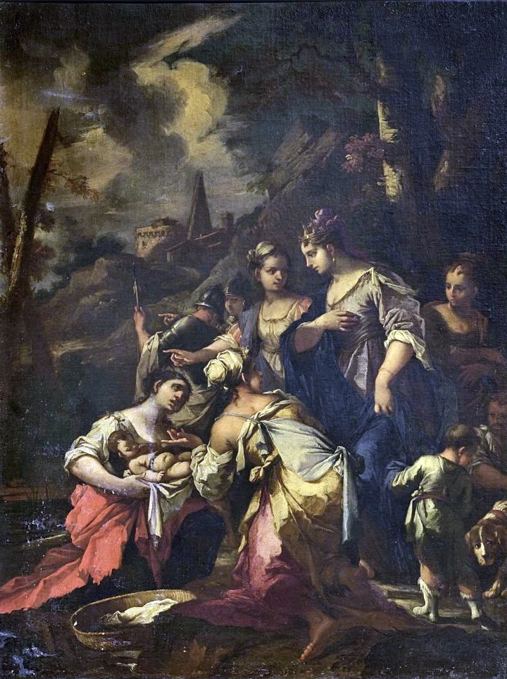 Il ritrovamento di Mosé - attribuito